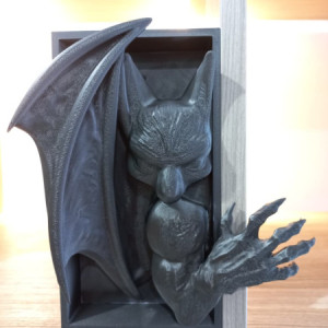 3D Printed Gargoyle / Bat Creature Book Nook