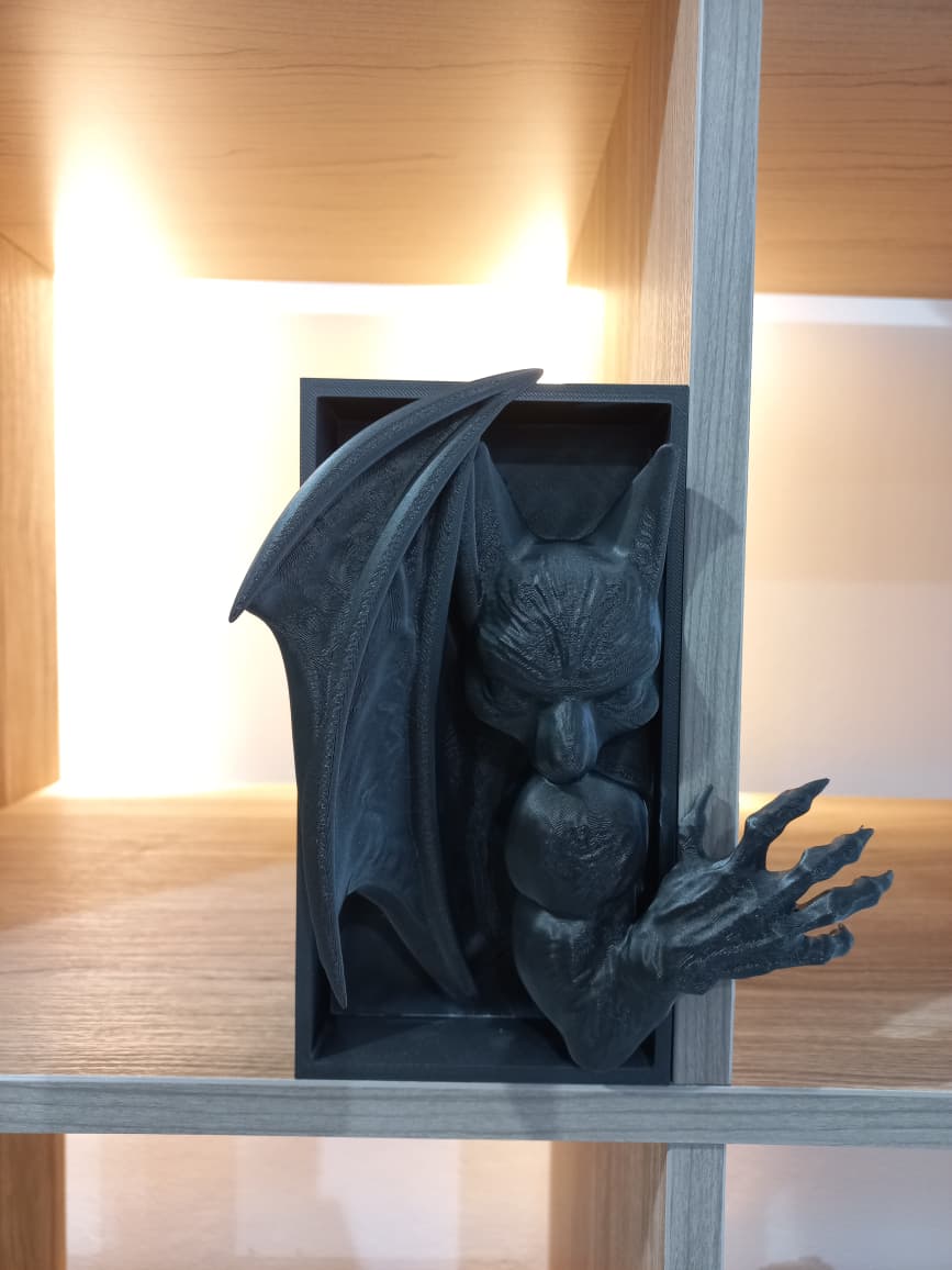 3D Printed Gargoyle / Bat Creature Book Nook - Image 3