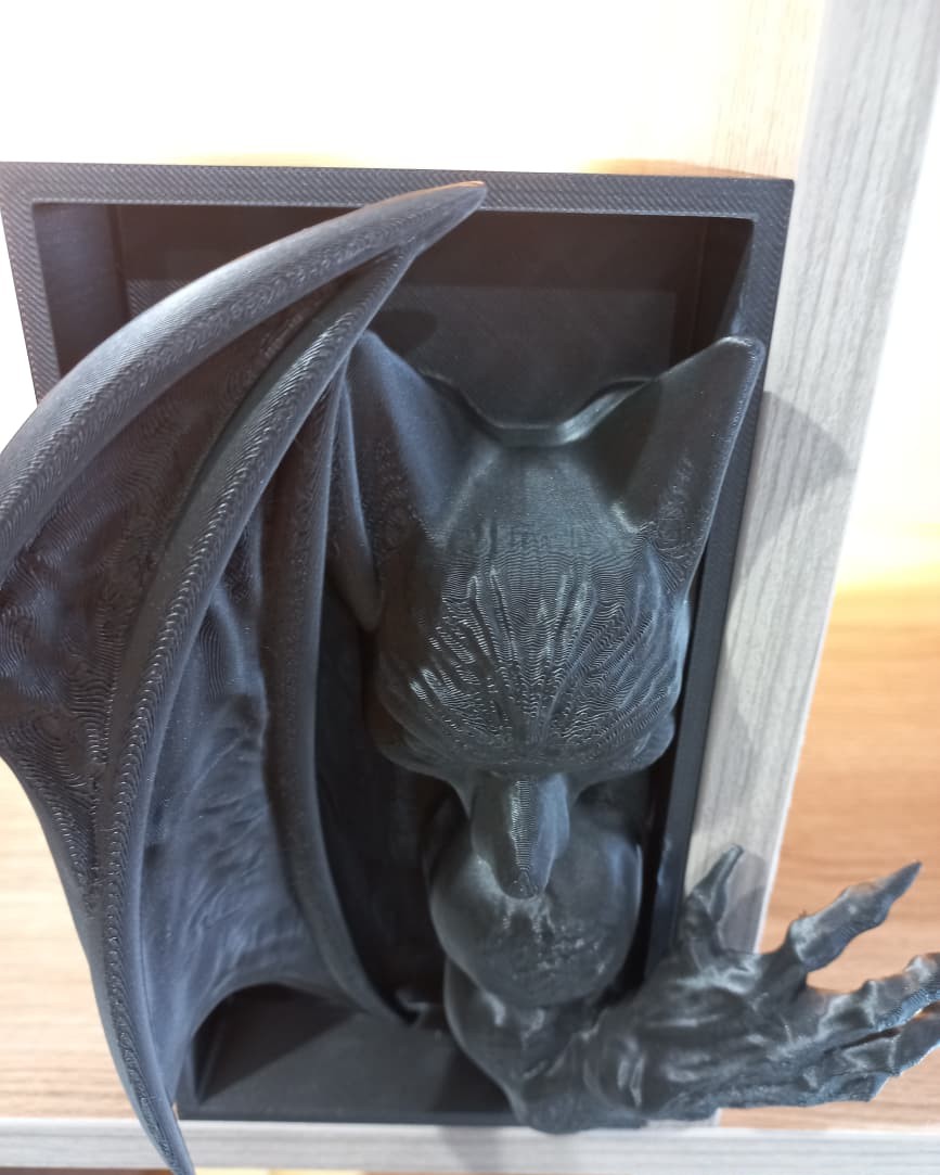 3D Printed Gargoyle / Bat Creature Book Nook - Image 4