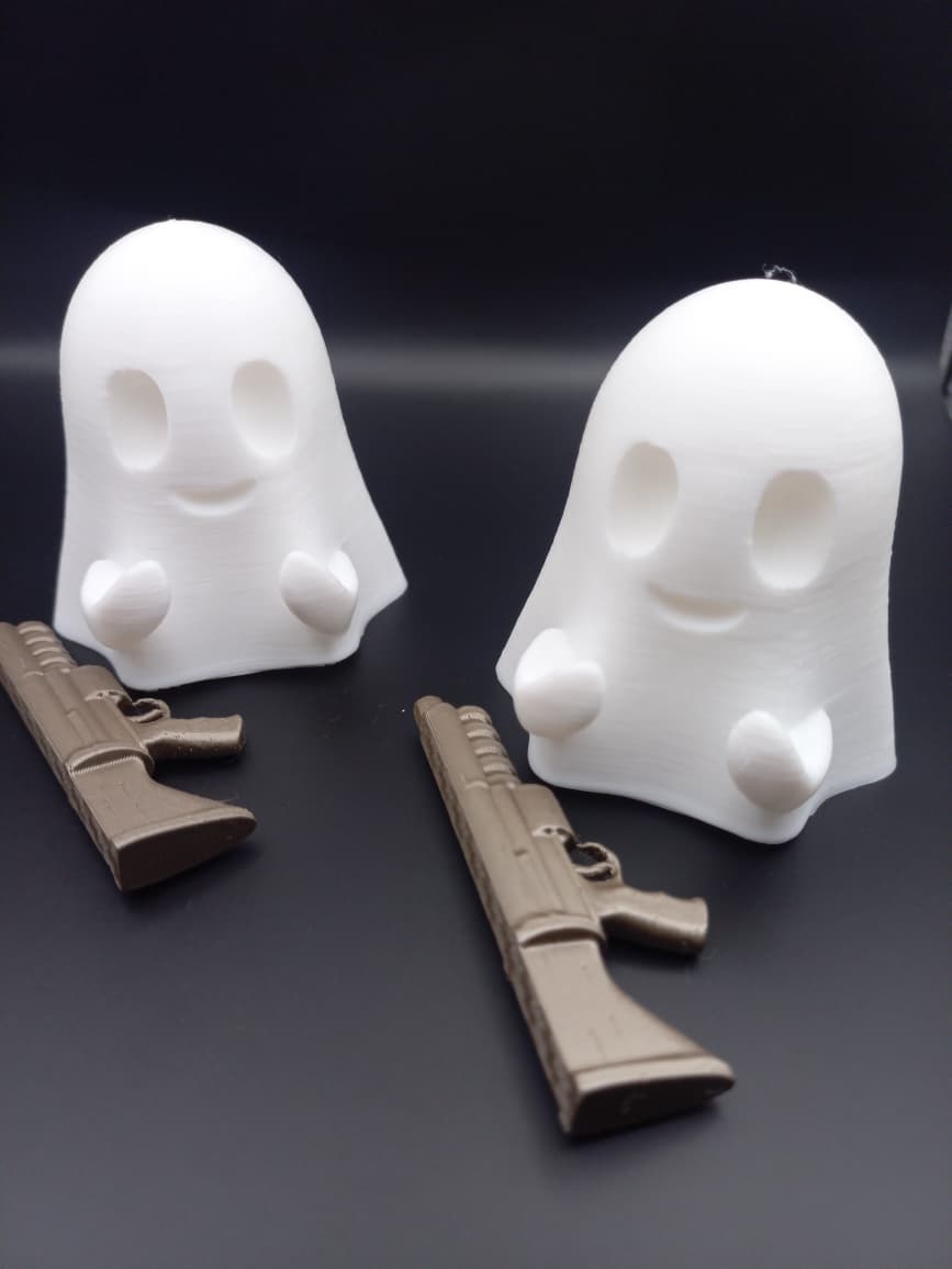 Cute Ghost And Machine Gun - Image 3