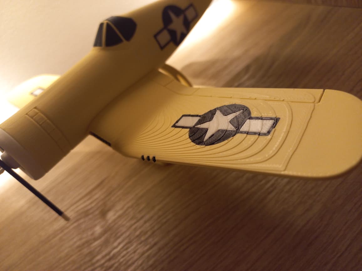 F4U Corsair Plane Kit Card – 3D Printed Model Airplane - Image 2