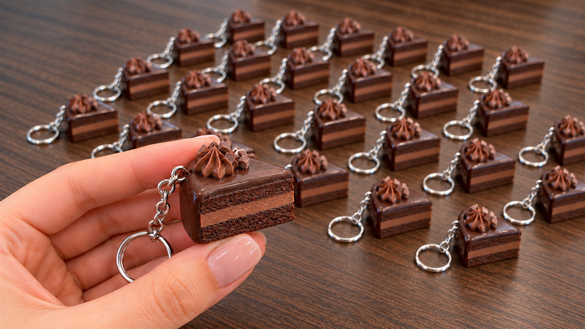 Custom full-color food miniatures created as giveaways for a new restaurant opening
