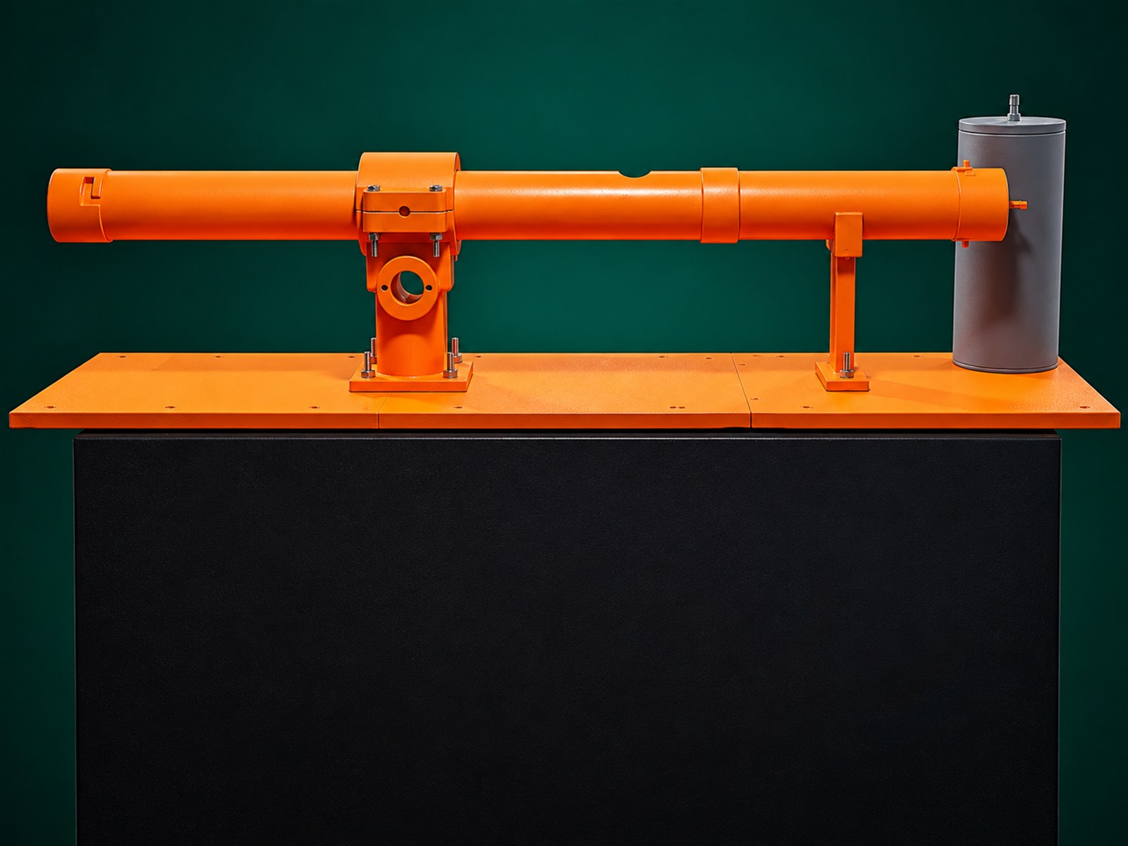 Full view of a PLA engineering pipeline demonstration model for a university project